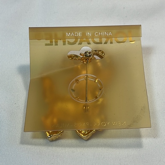 NWT Rhinestone Dog Brooch - Picture 2 of 2